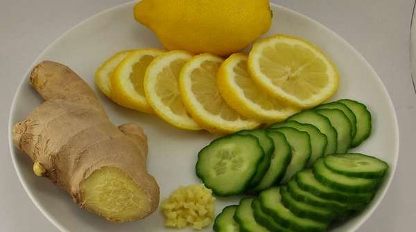 Лимон огурец имбирь